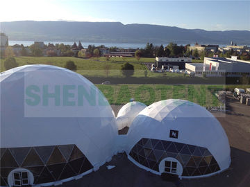 Aula Pameran Dome Event Anti UV Dalam Ukuran 30 Meter Full Branded Besar
