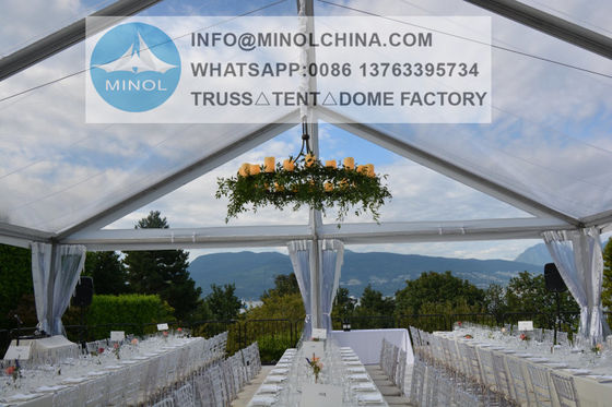 Tenda Tenda Pernikahan Aluminium 1000 Orang Permukaan Anti Karat