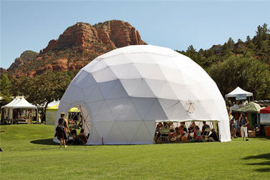 Waterproof PVC Geodesic Acara Dome Tent 1000 Orang Luar Air Bukti